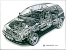 Technical drawing of 1994 Volkswagen syncro - Vintage Photograph