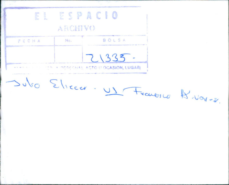 Eliecer Julio vs Francisco Alvarez. - Vintage Photograph