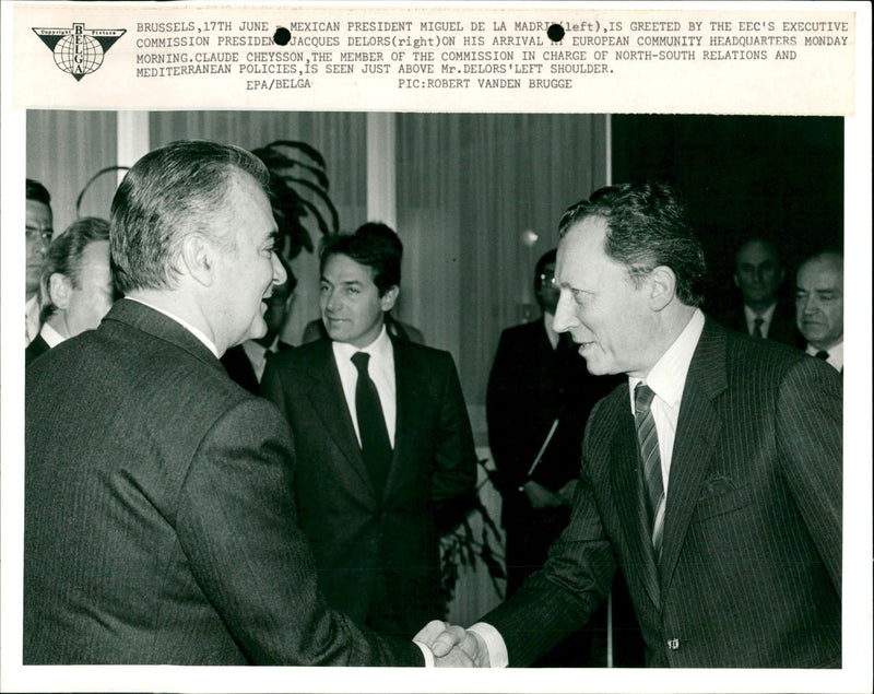 President of Mexico at the EEC - Vintage Photograph