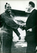 President François Tombalbaye of the Republic of Chad flew fast - Vintage Photograph
