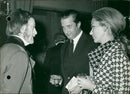 A prince of Liege, with Prince Albert and his wife princess Paola - Vintage Photograph