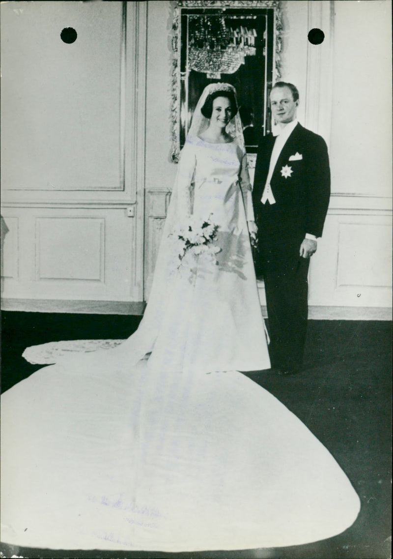 Princess Benedikte of Denmark and Richard Sayn Wittgenstein Berleburg - Vintage Photograph