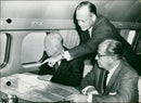 President Eisenhower with Benson and Seaton - Vintage Photograph