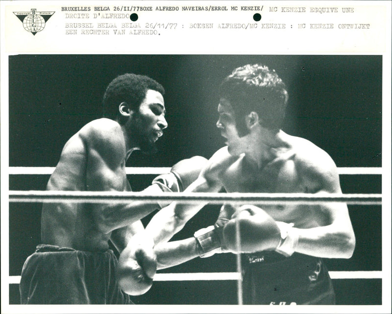Boxing: Alfredo vs. Mc Kenzie - Vintage Photograph