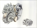 Drawing of 1988 Volkswagen Passat's manual gearbox - Vintage Photograph