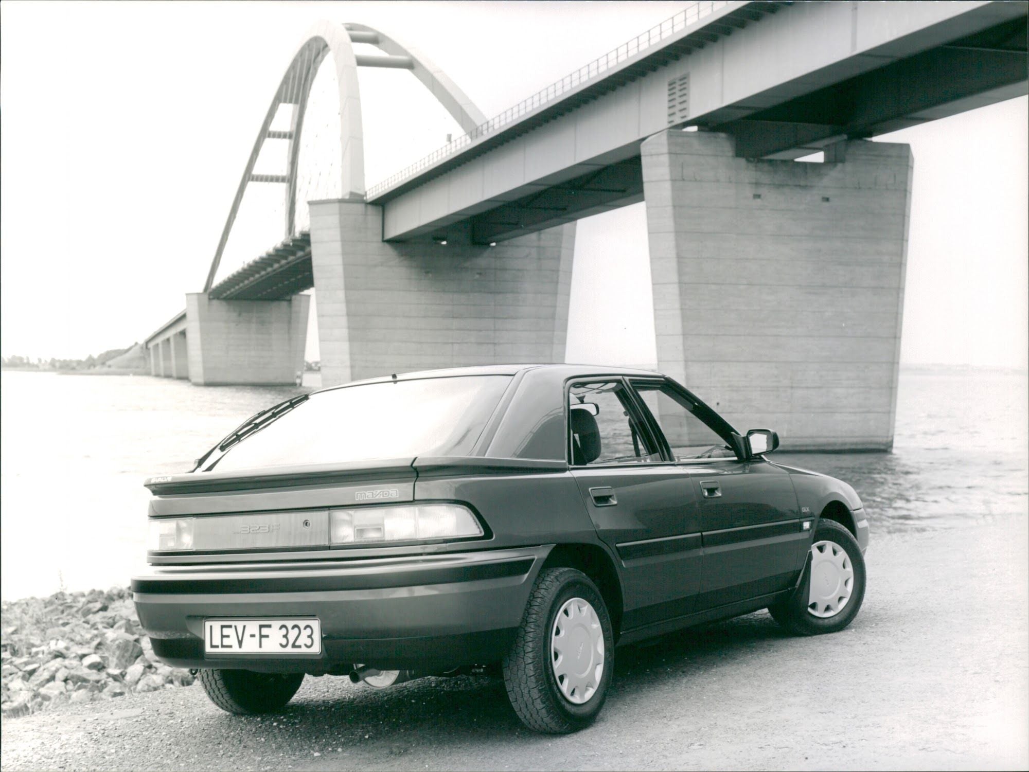 1989 Mazda 323 Hatchback - Vintage Photograph