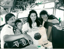Eisessen im Cockpit - Vintage Photograph