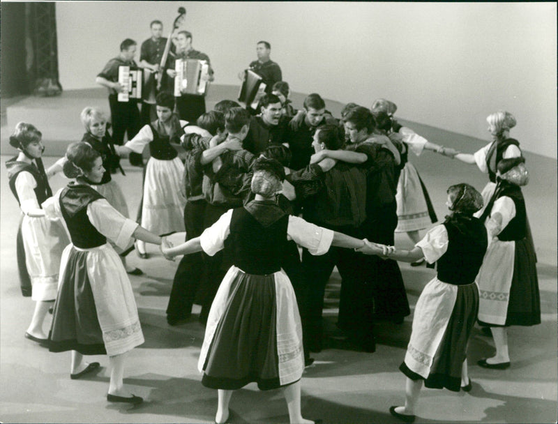 "Folklore Internationl" television program - Vintage Photograph