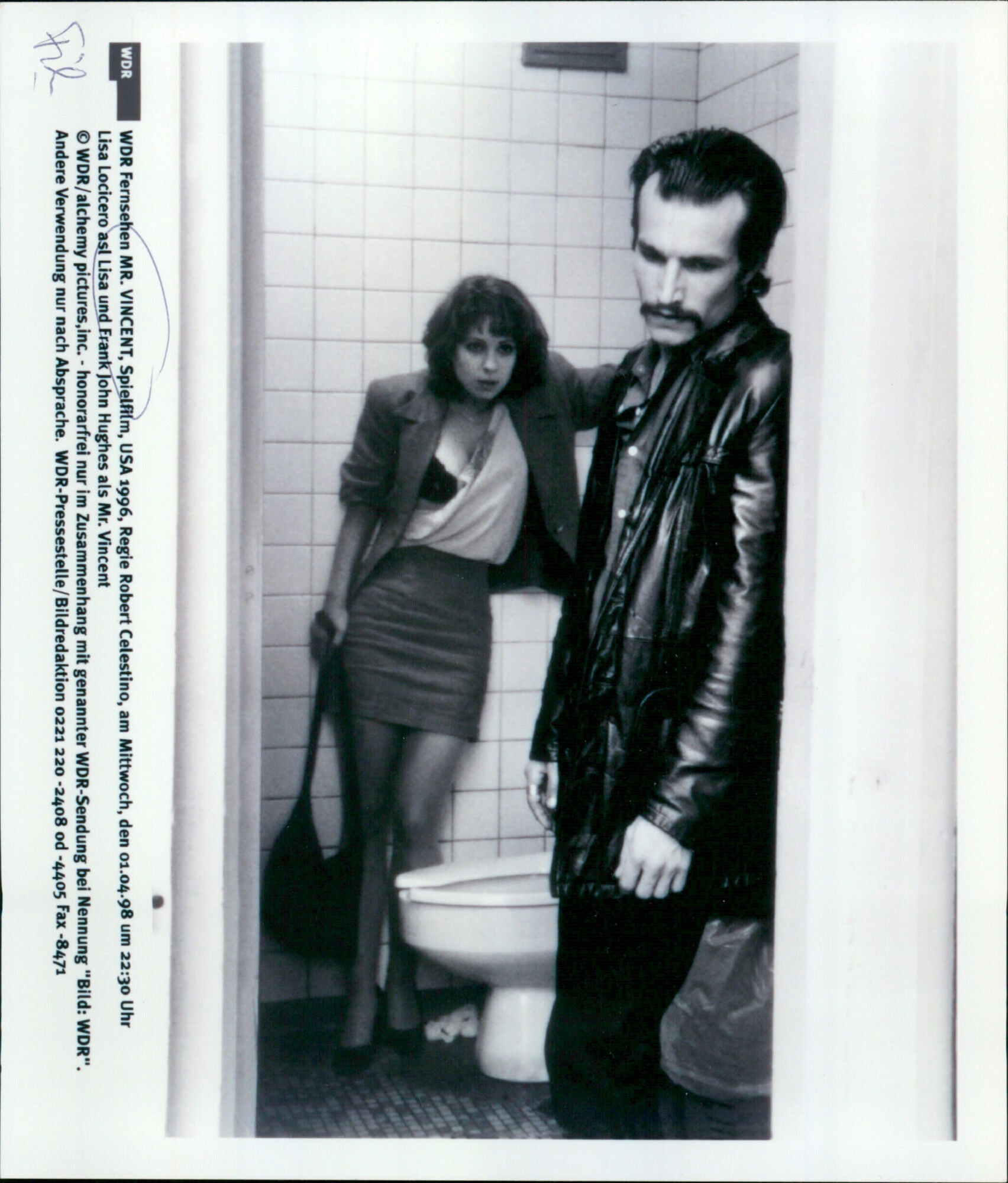 Lisa Locicero and Frank John Hughes Mr. Vincent Vintage Photograph