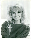 Actress Cheryl Taylor performs Molie Sugden in the ITV show Copy Cats. - Vintage Photograph