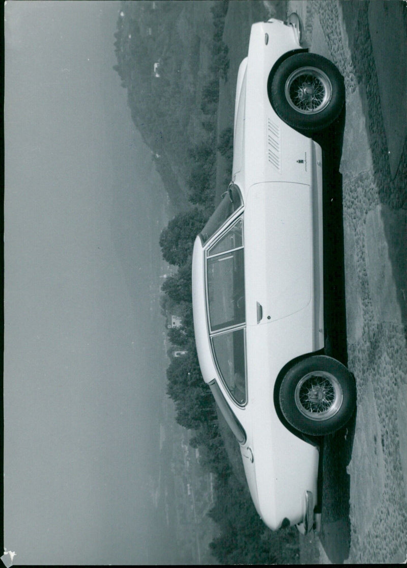 A 1961 Ferrari 330 GT Coué 2+2 touring car. - Vintage Photograph