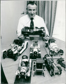 A train passing through a rural landscape. - Vintage Photograph