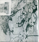 A view of the landscape surrounding Donnington Castle in Newbury, England. - Vintage Photograph