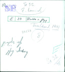 A group of Finnish soldiers equipped with a Se 32 fighter plane and a Hyunding land plane flying over the landscape in 1941. - Vintage Photograph