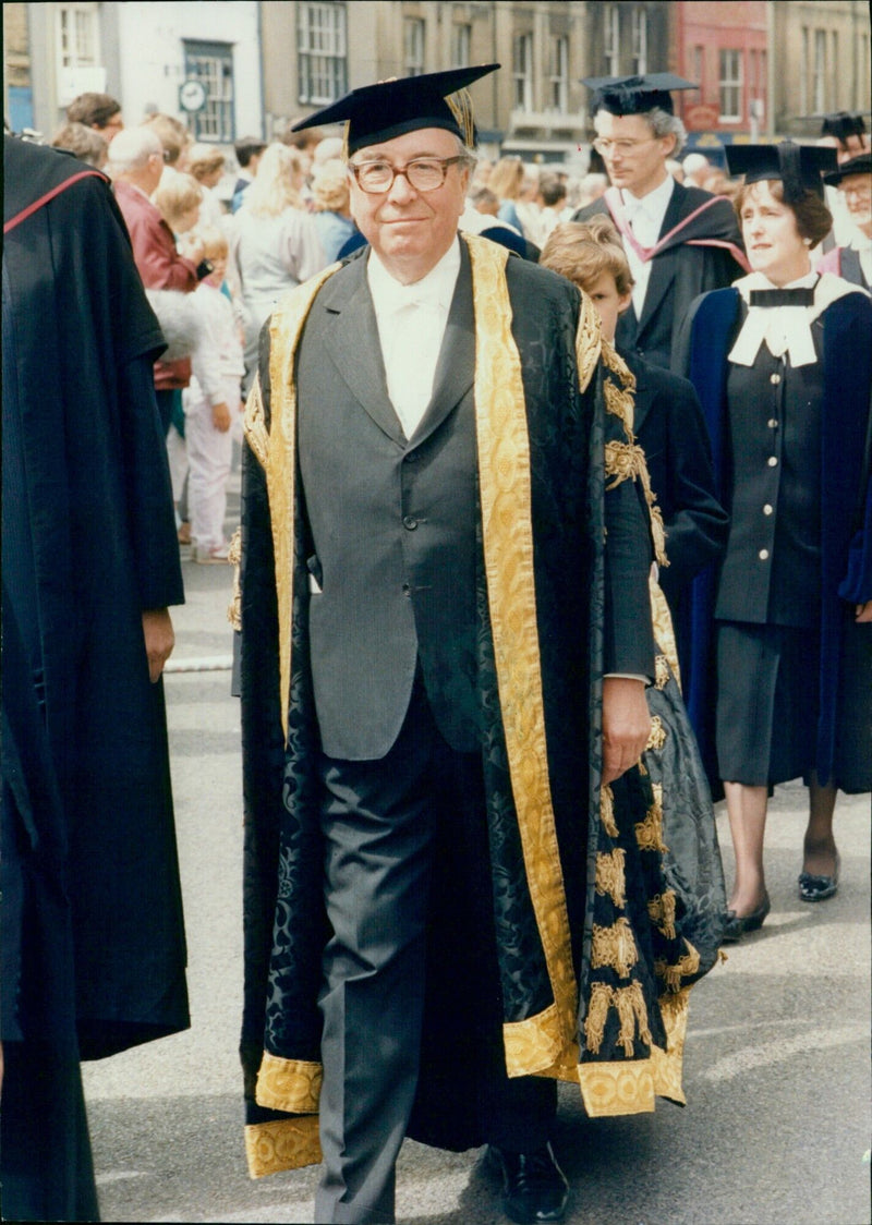 Roy Jenkins being installed as Chancellor of Oxford University - Vintage Photograph