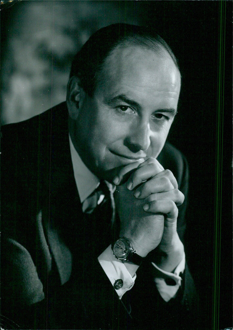 British politician Roy Jenkins poses for a portrait in 1964. - Vintage Photograph