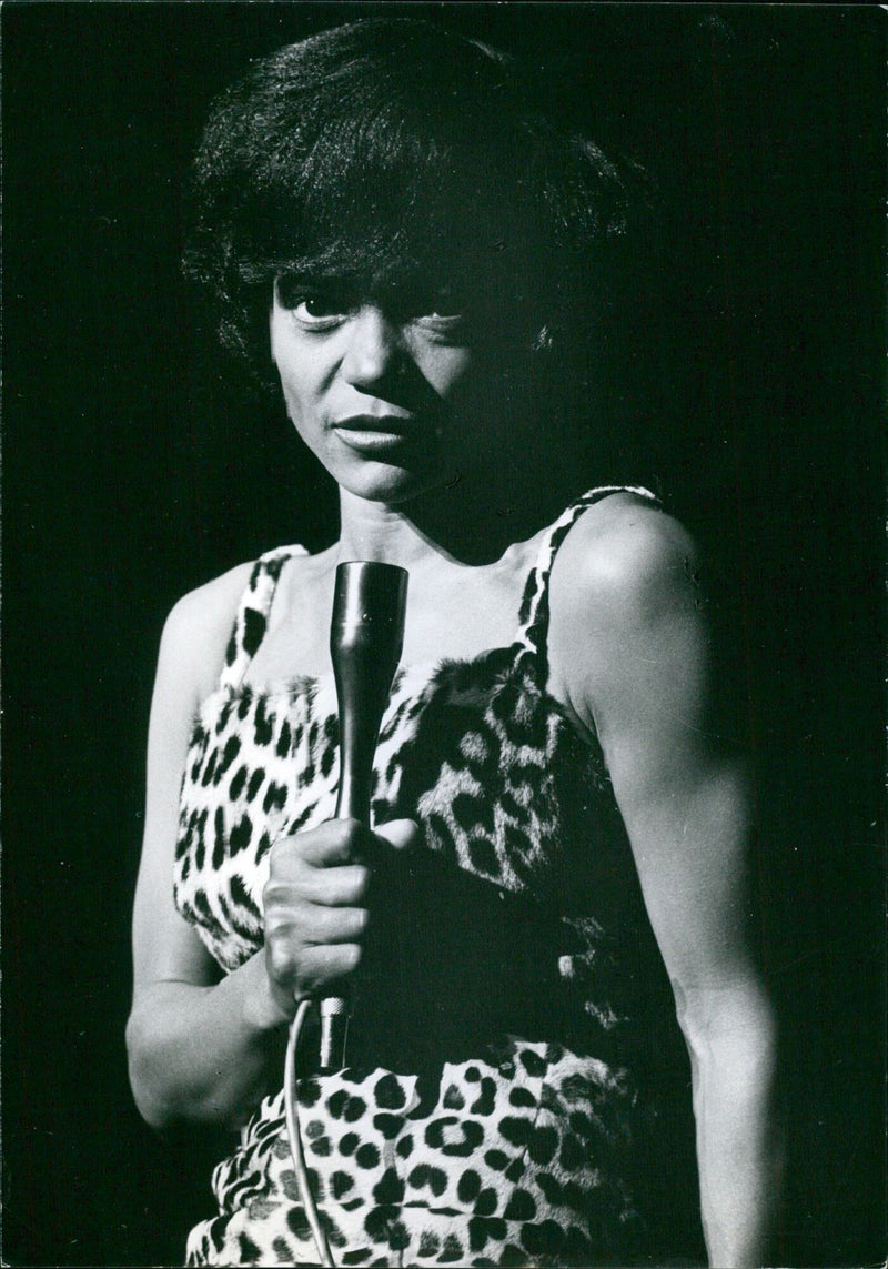 A portrait of the iconic Eartha Kitt taken by 11 I St Pricterial Press in Stockholm, Sweden. - Vintage Photograph