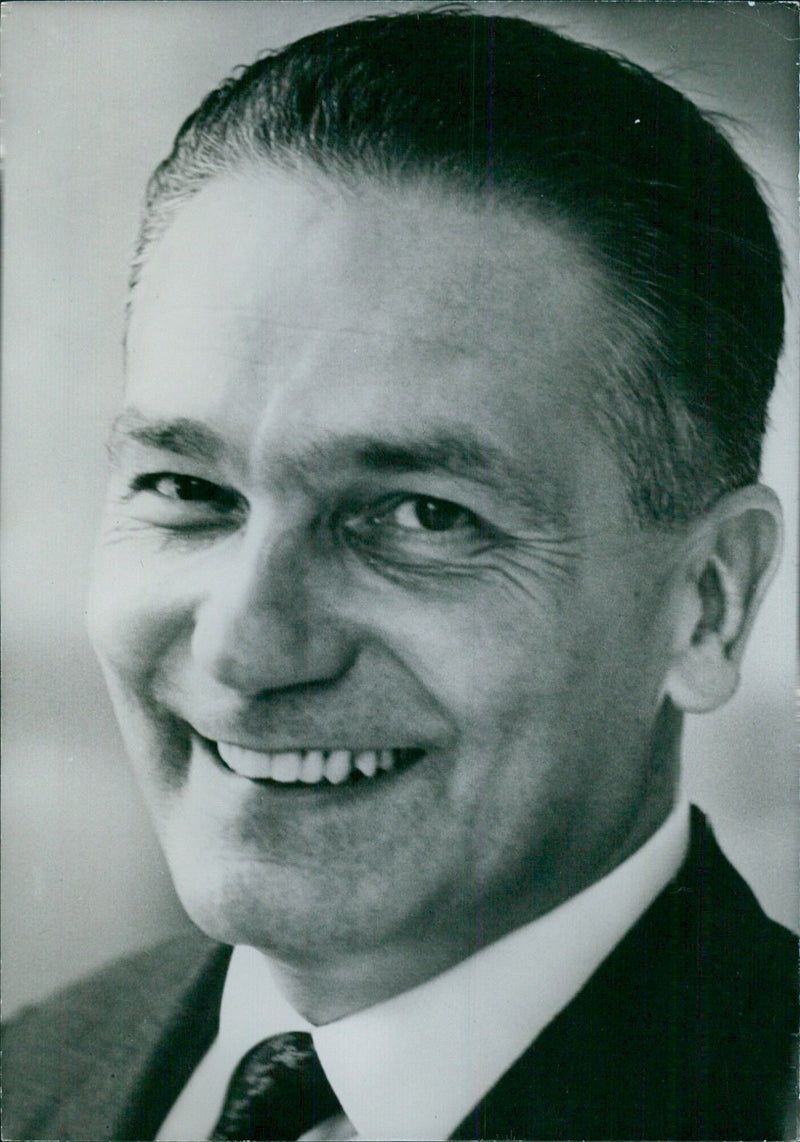 MARIO FERRARI AGORADI, Italian Minister Without Portfolio in charge of Parliamentary relations - Vintage Photograph