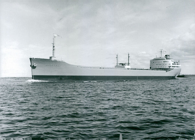 The tanker M / S Malgomaj - Vintage Photograph