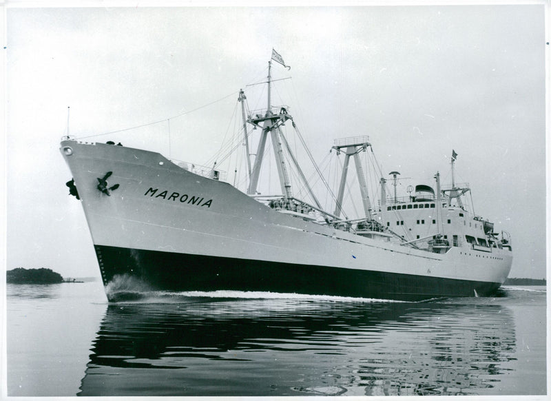 Maronia tanker ship - Vintage Photograph