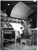 Series production of SAABs J 29 - Vintage Photograph