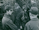 Carl Gustav visiting a fire control center for firing small robots - Vintage Photograph
