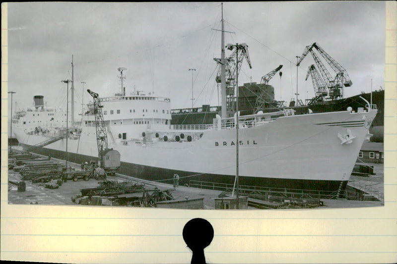 Motor tanker &quot;Brasil&quot;. Belongs to The Texas Company (Norway) A / S - Vintage Photograph