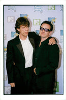 Bono along with Mick Jagger - Vintage Photograph