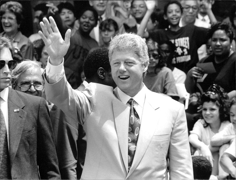 President Bill Clinton at Democratic convention - Vintage Photograph