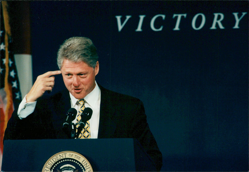 Bill Clinton speaks at the National Convention - Vintage Photograph