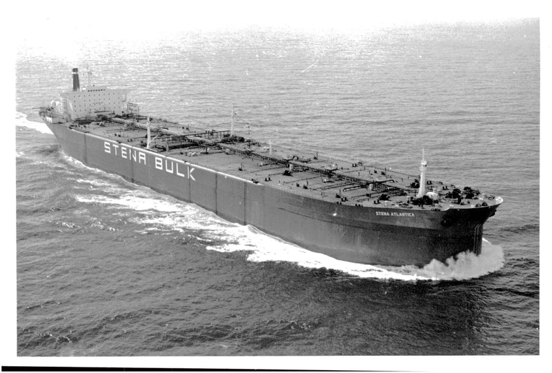 Concordia Maritime AB's tanker M / T Stena Atlantica, built in 1977 - Vintage Photograph