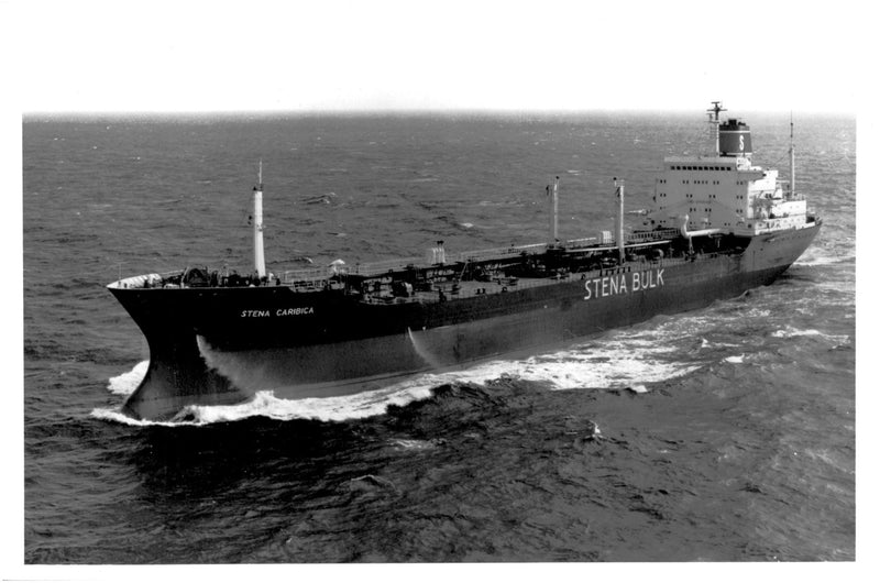 Concordia Maritime AB's tanker M / T Stena Bulk Petrochemicals, built in 1975 - Vintage Photograph
