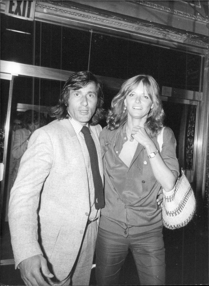 The tennis player Ilie Nastase and the model model Cheryl Tiegs - Vintage Photograph