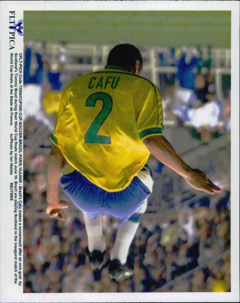 Image of Cafu in action - Vintage Photograph