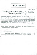 Brad McMath, Joni Mitchell's former boyfriend and father of her kidnapped daughter - Vintage Photograph