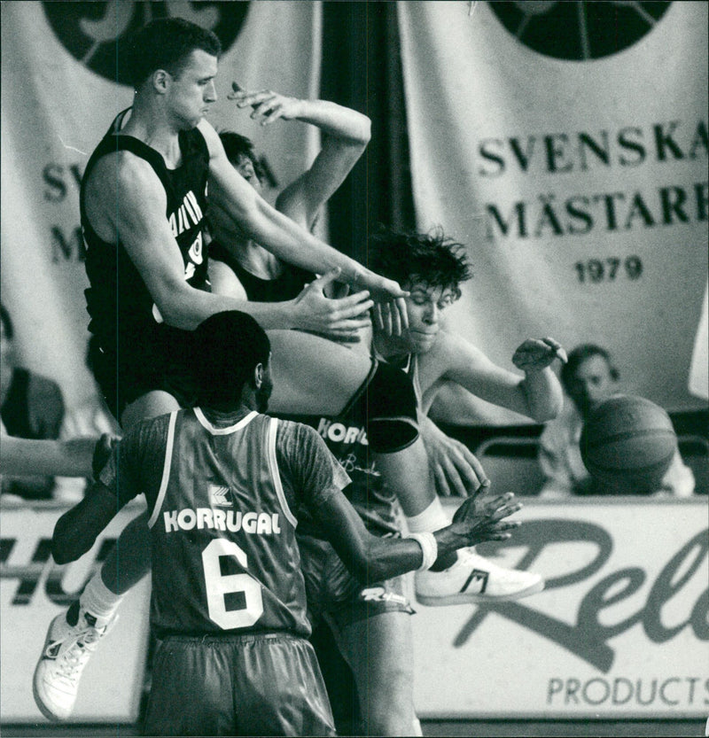 Basket player Olof Johnson - Vintage Photograph