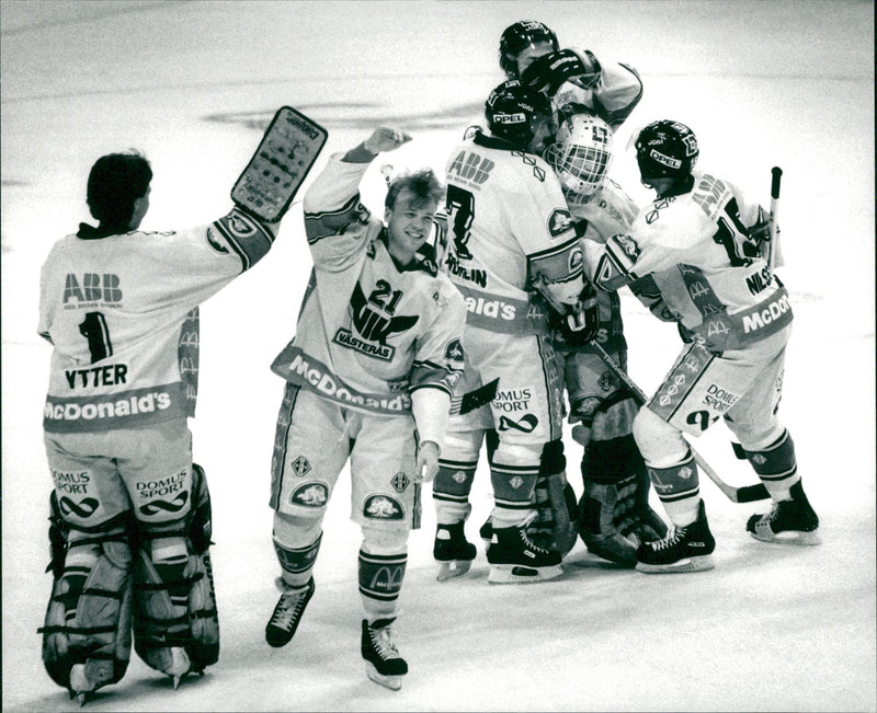 Ice Hockey VÃ¤sterÃ¥s IK - Vintage Photograph