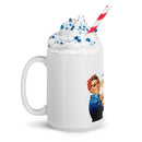 White glossy mug - Old?! I am Vintage