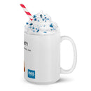 White glossy mug - Old?! I am Vintage