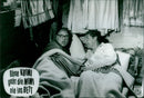 Heinz Erhardt and Harald Juhnke - Ohne Krimi geht die Mimi nie ins Bett - Vintage Photograph