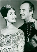 Claudia Cardinale and David Niven - The Pink Panther - Vintage Photograph
