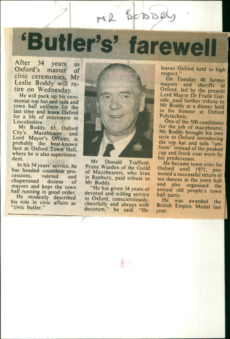 Leslie Boddy - Vintage Photograph