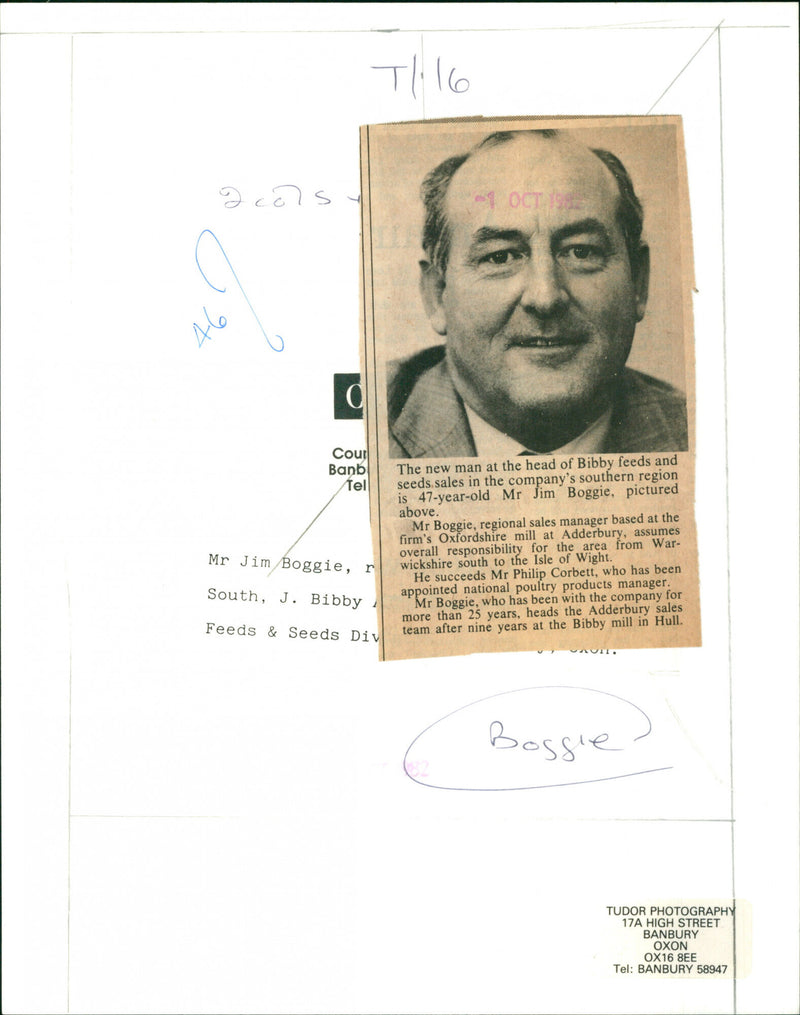 Jim Boggie - Vintage Photograph