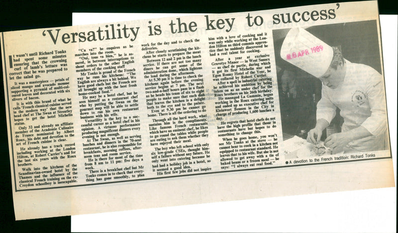 Richard Tonks - Vintage Photograph