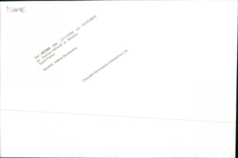 Valerie Blumenthal - Vintage Photograph