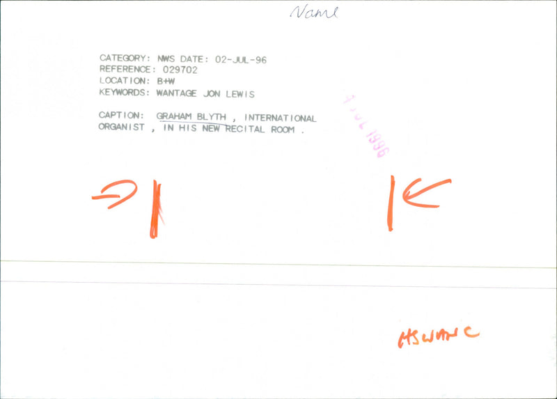 Graham Blyth - Vintage Photograph