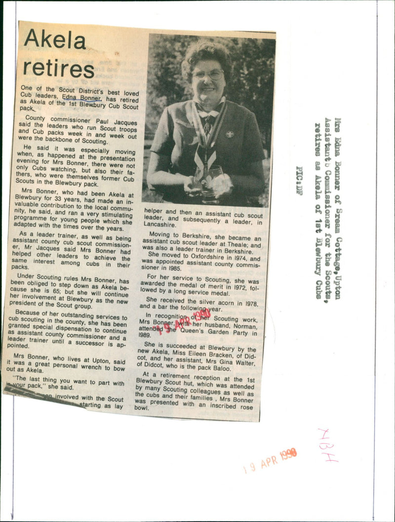 Edna Bonner - Vintage Photograph