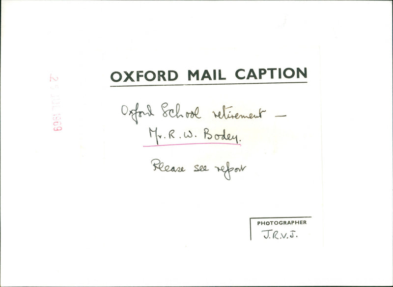 R.W. Bodey - Vintage Photograph