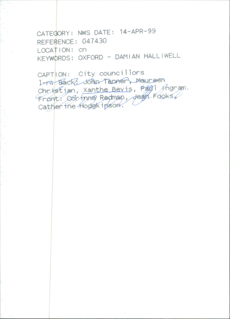 Xanthe Bevis - Vintage Photograph