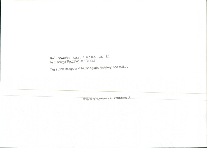 Tess Blenkinsops - Vintage Photograph